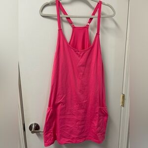 Pink romper that looks like dress